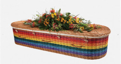 Rainbow Willow Coffin